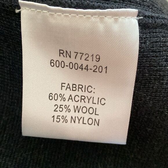 AMERICAN AIRLINES Men’s Black Thick Heavy Full Zip Sweater / Jacket Size L - Picture 3 of 8